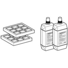 Geberit AquaClean dušas un tualetes piederumu komplekts 2x JetClean 8000 sprauslu tīrītājs / 2x aktīvās ogles filtrs