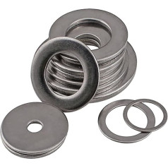 Metall-Dichtung, 20 Stück flache Unterlegscheibe, Edelstahl-Dichtung, Metallschraube, flache Unterlegscheibe, extra dick(M1.6X4X0.3)