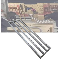 LwsCUiH Förderschiene Gütertransport-Förderrutsche, leichtes Förderband, tragbare Entladerolle ohne Antrieb(5-Slide,300cm Long)