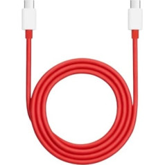 Kabeļa savienojums no usb c tipa uz usb c tipa (12a) 1m sarkans