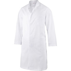 Clinotest Hannover I Unisex biznesa mēteļi Ārsta mēteļi/mēteļi/laboratorijas mēteļi/balts jaukta auduma stāvvads Slēpta pogas aizdare