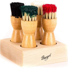 burgol bürstencaddy-set incl. 4 tiegelbürsten