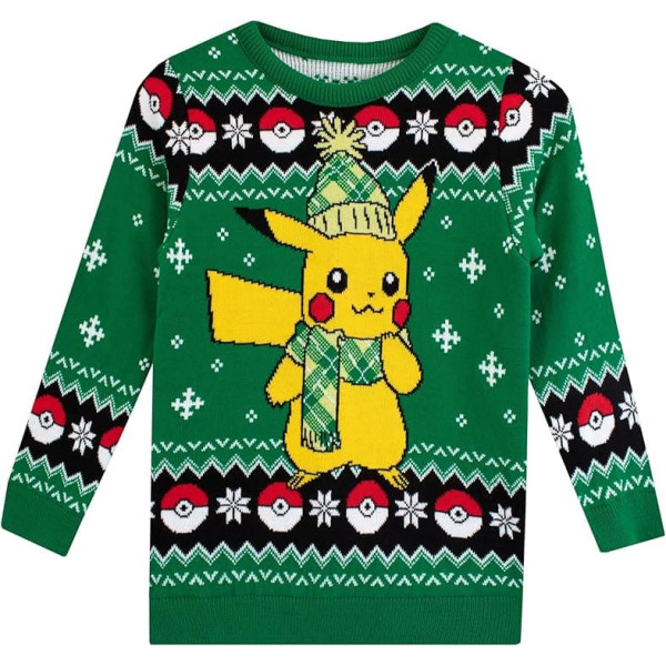 Pokemon Boys Pickachu Ziemassvētku džemperis
