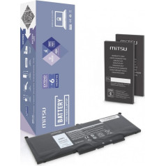 Akumulators dell latitude 7390, 7490, 5800 mah (44wh) 7.6 voltu akumulatoram
