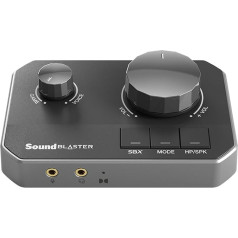 CREATIVE Sound Blaster G8 - augstas izšķirtspējas spēļu USB DAC ar dubulto USB audio miksēšanu un pilnībā pielāgojamu akustisko dzinēju un 10 joslu ekvalaizeru