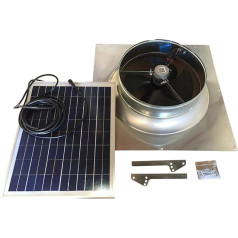 Remington 20W 1280CFM saules bēniņu ventilators
