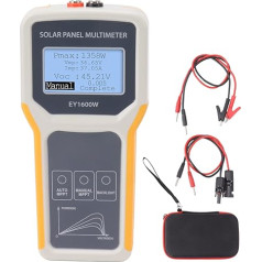 Fotogalvanisko paneļu multimetrs, saules paneļu MPPT testeris ar fona apgaismojumu EY1600W Intelligent Solar Panel Open Circuit Voltage Power Meter