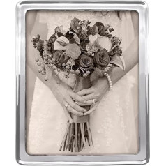 MARIPOSA Rāmis, pārstrādāts, no smiltīm liets alumīnijs, sudraba krāsā.