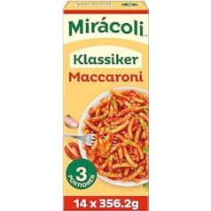 Miracoli Ready Meals klasiskie makaroni, 3 porcijas, 14 iepakojumi (14 x 356,2 g)