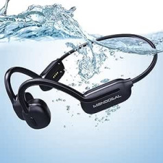 Peldēšanas austiņas IP68 Zemūdens austiņas Swimming Bone Sound Austiņas Bluetooth 5.3 ar 32GB MP3 atskaņotāju, Open Ear sporta austiņas peldēšanai Skriešana Riteņbraukšana Skriešana