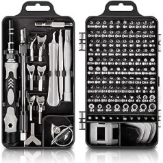 Kuptone Precision Mechanic — 135 in 1 mini skrūvgriežu komplekts, instrumentu komplekts, Torx uzgaļu precizitāte ar elastīgu vārpstu iPhone klēpjdatoru rotaļlietu pulksteņiem, kameru brillēm