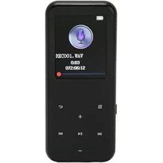 MP3 atskaņotājs ar Bluetooth, digitālais bezzudumu DSD Flac atskaņotājs, augstas izšķirtspējas mūzikas atskaņotājs, inteliģenta HD trokšņu samazināšana, atbalsta FM radio, e-grāmatu mūziku (2,4 collas)