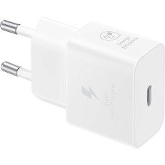 Samsung GaN USB-C 25W SFC tīkla lādētājs, balts