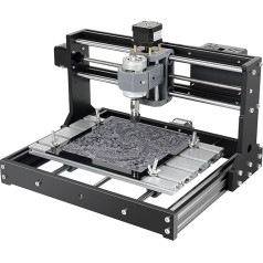 OUYANG CNC 3018 S frēzēšanas iekārta, 3 asu CNC gravēšanas iekārta, GRBL vadība un avārijas izslēgšanas poga, darba zona 300 mm x 180 mm x 45 mm, piemērota gravēšanai uz akrila, koka utt.