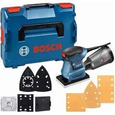 Bosch profesionālā orbitālā slīpmašīna GSS 160-1 A Multi (180 W, 1,6 mm diametra orbitālā slīpmašīna ar L-veida kārbu)