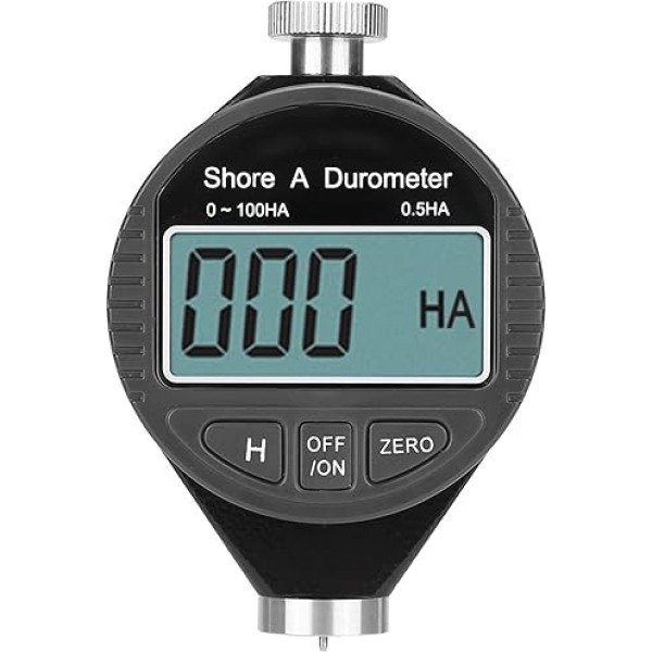 Fyearfly Digitales Durometer, Härteprüfgerät Digital 100HD Typ A Durometer Shore Rubber Härteprüfgerät LCD-Display Messgerät Soft Materials Durometer Messgerät