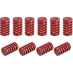 Druckfeder für 3D-Drucker, 10 Stück, 14 mm Außendurchmesser, 20 mm lang, Spiralprägung, mittlere Belastung, Rot