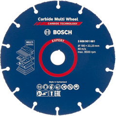 Bosch aksesuāri Professional 1 x Expert karbīda daudzpapīra griešanas disks (cietkoksnei, diametrs 180 mm, leņķa slīpmašīnas piederumi)