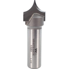 Whiteside Router Bits 1580 Virsfrēzējamais apaļais uzgalis ar 3/8 collu rādiusu, 3/4 collu griezējdimensiju un 5/8 collu griezējgarumu - Whiteside Router Bits