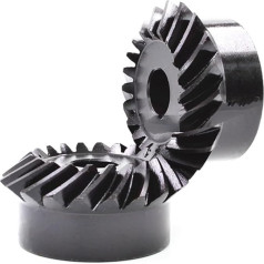 PIGENE Gear Spiral Bevel Gear Set 1:1 Spiral Bevel Gear Kit 1m 20 Teeth 25 Teeth 30 Teeth Bore 6/8/10/12mm 45# Steel Left & Right Hand Helical Toothing (Size : 12mm, Color : 1m,