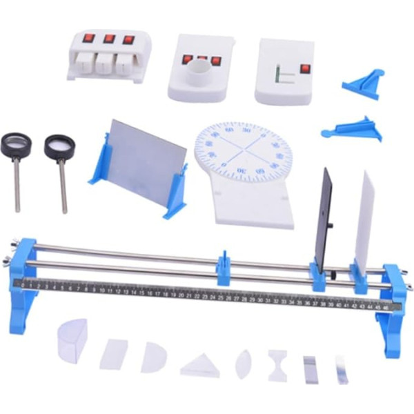 CIYODO 1 komplekts Experimentierausrüstung Optik Lernset Optik Experiment Werkzeugset Optisches Experimentierwerkzeug Physik Experimentierset Lichtexperiment Werkzeug Optik Lernwerkzeug