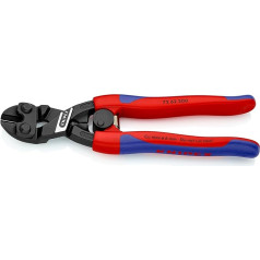 Knipex Kraft-Bündigschneider für Weichmetall und Kunststoff schwarz atramentiert, mit schlanken Mehrkomponenten-Hüllen 200 mm 72 62 200