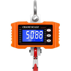 Hohe Genauigkeits-Kranwaage, Digitale Kranwaage, 500 kg/1000 lb, industrielle Schwerlastwaage, hochpräzise elektronische Hängewaage mit HD-Großbildschirm Einfach zu bedienen und zu lesen