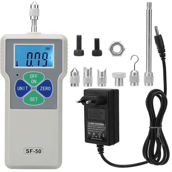 Pārnēsājams push un pull testeris Tester Meter Digital Gauge 50N 5kg 11lb 100 240V SF 50 (ES)