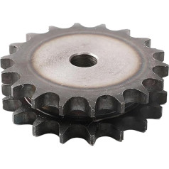 Stirnradgetriebe Motorgetriebe aus Aluminiumlegier 4/10 Stück 06B zweireihige Kettenräder aus Stahl, 20 Zähne, 12 mm Prozessbohrung, Industrie-Kettenrad, Motorkettenantrieb ( Izmērs : 20 zobi-4gab )