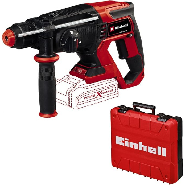 Einhell akumulatora urbis ar āmuru TE-HD 18/20 Li-Solo Power X-Change (18 V, 1,8 J, 20 mm urbšanas jauda betonā, 4750 min-1 Max. Trieciena ātrums, komplektā ietilpst futrālis, bez akumulatora)