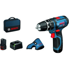 Bosch profesionālais uzlādējamais GSB 12V-15 akumulatora urbis ar āmuru, 06019B6906