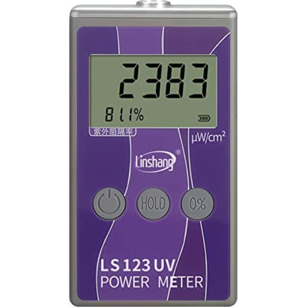 Pārnēsājamais UV starojuma mērītājs LS123 Ultravioletā starojuma jaudas intensitātes mērīšana Radiance Density Rejection Rate (LS-123)