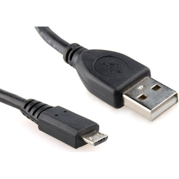 Micro usb 2.0 kabelis am-mbm5p 0,5 m