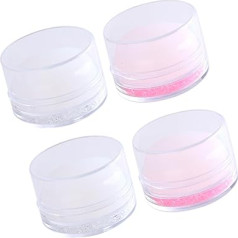 ‎Minkissy minkissy 16 gab Nail Stamp Nail Dip komplekti Body Suite Clear Silicone Štancēšana franču nagu rīks Manikīrs Jelly Nail Art Stamper Ornaments Komplekti Clear Jelly Stamper Printeris ar vāku Silica Gel