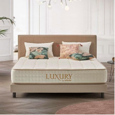 Naturalex - Atsperu matracis 180 x 200 cm - Luxury - H4 - vidēji ciets - Pocket Spring kodols - lieliski pielāgojams - viskoelastīgs augstas elastības matracis - optimāla ventilācija - zils latekss