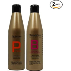 Salerm Cosmetics Protein Shampoo and Protein Balm Conditioner Duo Set (9 Ounce and 8.6 Ounce)