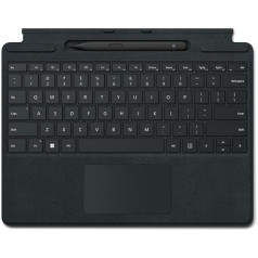 Microsoft Surface Pro 8 / 9 / X Signature tastatūra melnā krāsā komplektā ar plānu pildspalvu 2 melnā krāsā