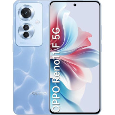 OPPO Reno11 F 5G 8+256GB, Android viedtālrunis bez līguma, mobilais tālrunis, 120Hz 6,7 collu OLED, Dimensity 7050 5G, 64MP AI trīskāršā kamera, SUPERVOOC 67W, 5000mAh akumulators, ātrās uzlādes funkcija,