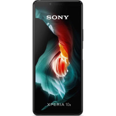 Sony Xperia 10 II viedtālrunis (15,7 cm (6 collas) Full HD+ OLED displejs, trīs kameru sistēma, Android 10 SIM, 4 GB RAM, 128 GB atmiņa, IP 65/68 sertifikāts), melns