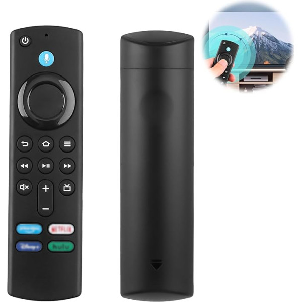 L5B83G 3. paaudzes balss tālvadības pults Smart TV, aizstājējs Smart TV Stick 4K, Lite, 4K Max, Smart TV (2. un 3. paaudzes) ar balss vadību un ērtu savienošanu pārī