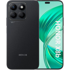 HONOR X8b viedtālrunis Android 13 Dual SIM 4G NFC, 8GB RAM 256GB, AMOLED FHD+ da 6,7 collu displejs ar Qualcomm Snapdragon 680, 108+50MP, 4500 mAh, Midnight Black