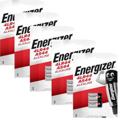 Energizer, 4LR44, A544, 6 V sārmu baterijas (10 gab.)