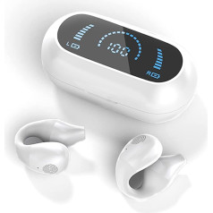 Atvērt ausu sporta austiņas Air Line Bone Sound austiņas Bezvadu Bluetooth ar mikrofonu Ūdensizturīgas bezvadu austiņas ar ausu āķi Ērtas sporta skriešanas skriešanas skriešanai Braukšana Braukšana Vingrošanas zāle Austiņas ar ausu