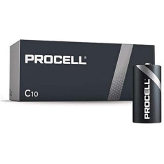 Duracell PROCELL - Батарейка C Alkaline 7800 мАч (упаковка из 10 штук)