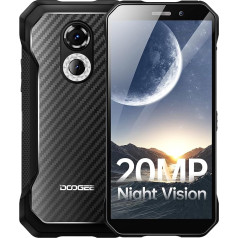 DOOGEE S61 (2022) Āra viedtālrunis bez līguma Android 12 6GB + 64GB Āra mobilais tālrunis, 20MP AI kamera + 20MP nakts redzamība, 6.0 collu 5180mAh IP68 ūdensizturīgs mobilais tālrunis/Octa Core/4G Dual SIM/NFC/NFC/GPS/OTG. Kevlara