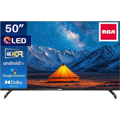 RCA 50 collu Smart TV QLED 4K UHD HDR HDR Android TV WiFi, Bluetooth