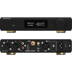 Topping D90 III SABRE MQA Full Balance HiFi DAC Bluetooth 5.1 ES9039SPRO x 2 DSD512 PCM32bit/768kHz USB/Coax/Opt/AES/IIS Desktop Audio Preamp dekodētājs