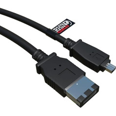 5m 5 metru Firewire IEEE 1394 kabelis no 6 līdz 4 kontaktu DV vadam