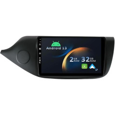 YUNTX Android 13 Auto radio priekš Kia CEE'd CEED JD (2012-2018)-2 DIN [Integrēts bezvadu CarPlay/Android Car/GPS]-9 collu IPS 2.5D skārienjūtīgais ekrāns Bezmaksas kamera DAB/Stūres kontrole/MirrorLink/BT 5.0