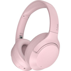 T-fun NC50 bezvadu austiņas ar hibrīda trokšņu slāpēšanu, Bluetooth 5.3, spēļu/pārredzamības režīms, personalizācijas ekvalaizers, izmantojot lietotni, 65 stundu akumulatora darbības laiks, 2 ierīču savienojums